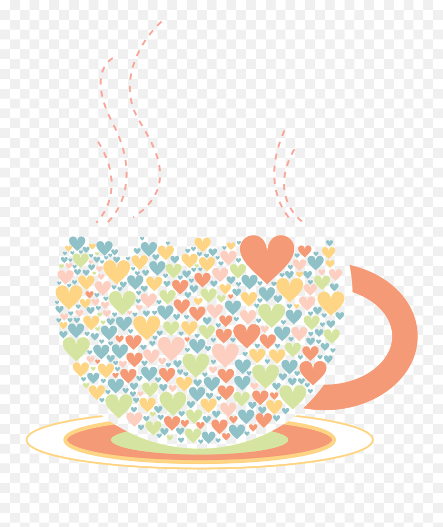 Coffee Cup Clipart Heart - Xícara De Chá Png,Coffee Cup Clipart Png