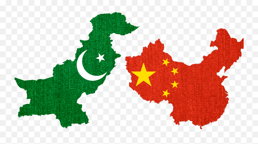 In Jeans Exports To Eu Denim - Pakistan Flag In Map Png,China Map Png