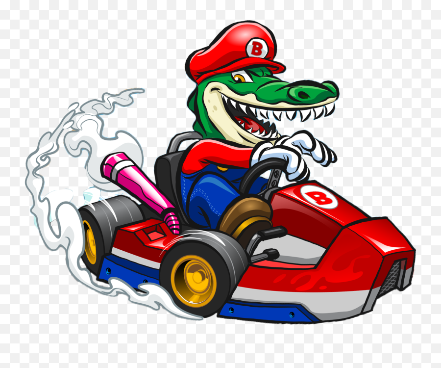 Cape Canaveral Go Kart Race Track - Alligator Driving A Golf Cart Png,Mario Kart Png