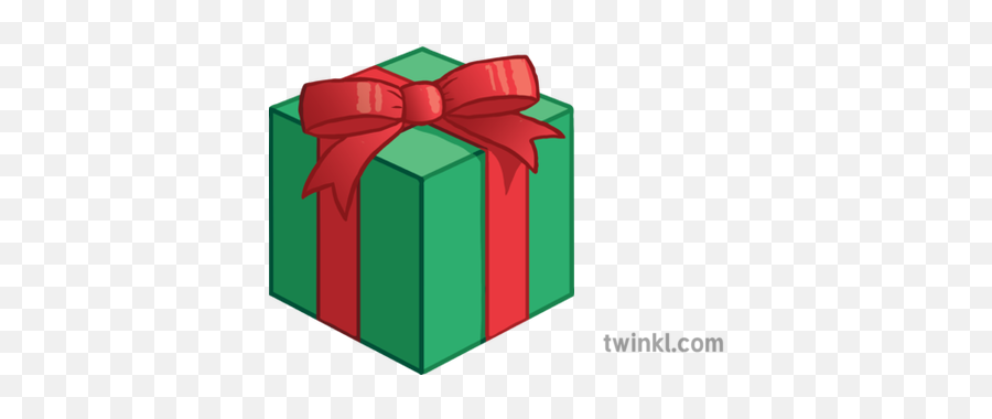 Christmas Present Emoji Newsroom Ks2 Illustration - Twinkl Gift Box Emoji Green Png,Christmas Present Png