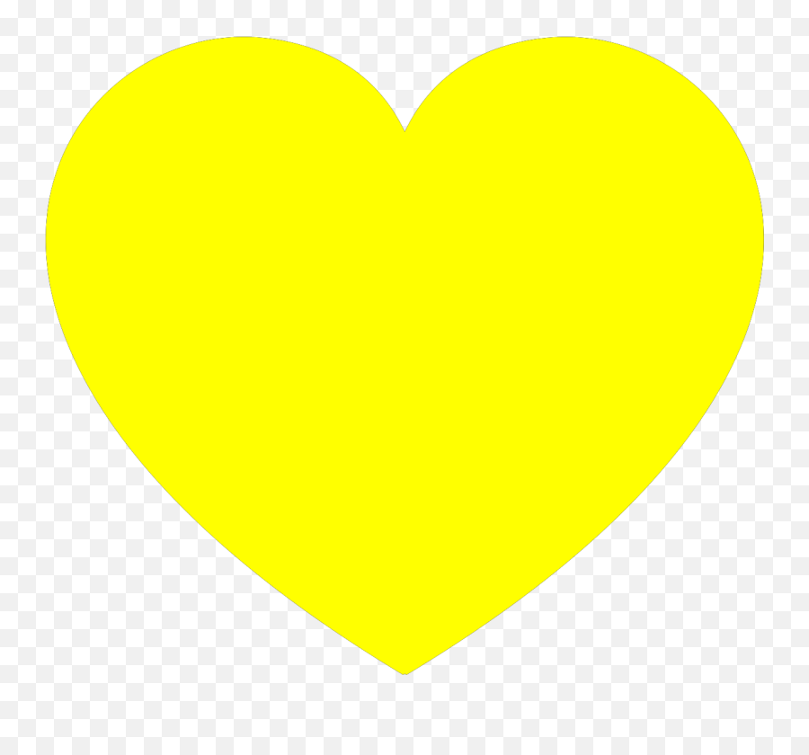 Yellow Heart Svg Vector Clip Art - Svg Clipart Heart Png,Yellow Heart Png