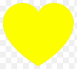 Yellow Heart Svg Vector Clip - Clipart png