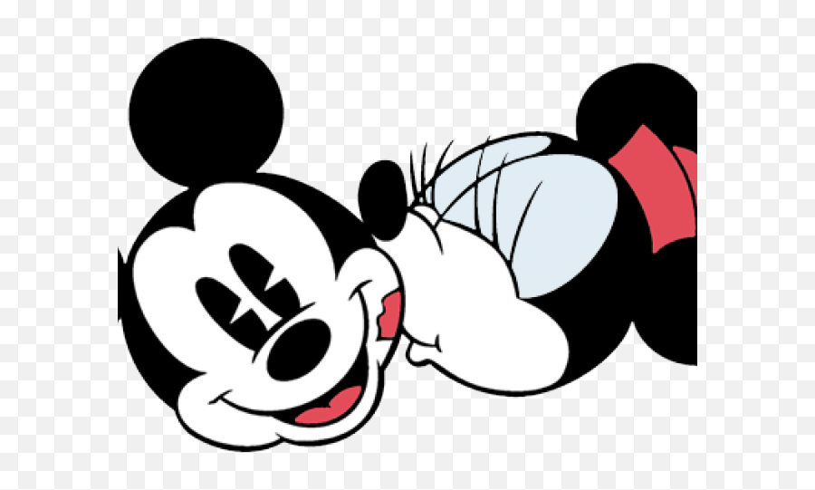 Mickey Mouse Clipart Png - Mickey Mouse Clipart Retro Old Mickey Kissing Minnie Head,Mickey Mouse Clipart Png