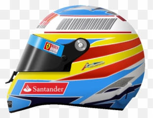 Fernando Alonso 2010 F1 Helmet - Fernando Alonso 2010 Helmet Png,Helmet Png