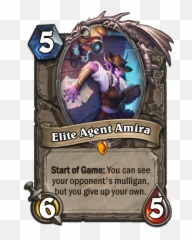 Elite Agent Amira - Custom Hearthstone Card Cthulhu Hearthstone Png,Elite Agent Png