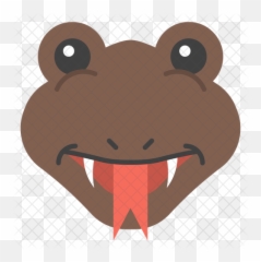 Snake Emoji Icon Of Flat Style - Cartoon Png,Snake Emoji Png