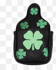 Four Leaf Clover Mallet Putter Cover - png