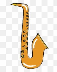 Free Hand Drawn Music Instrument Saxophone Png With - Dot,Saxophone Clipart Png