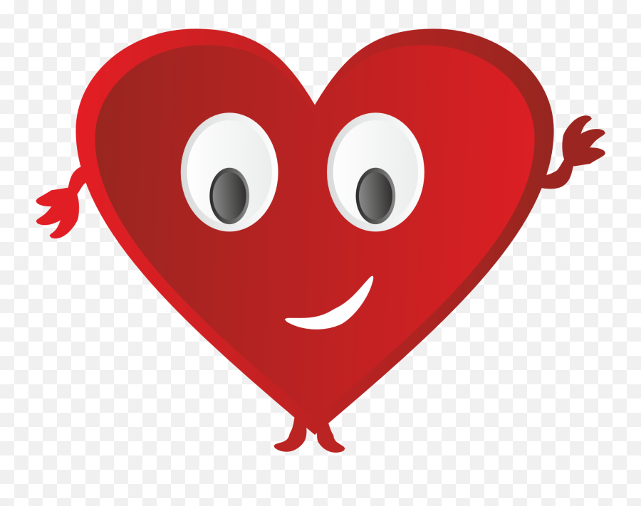 Heart Cartoon Drawing Free Image - Coração Feliz Desenho Png,Heart Cartoon Png