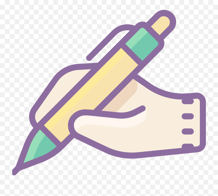 Peace Sign Emoji - Handwriting Icon Png Hd Png Download Hand Holding Pen Clipart,Peace Sign Emoji Png