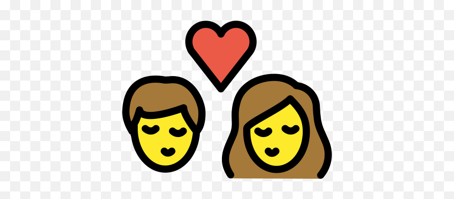 U200du200du200d Kiss Woman Man Emoji - Mom And Dad Png,Beso Png