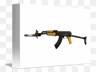 Russian Ak Assault Rifle With Folding Metal But By Stocktrek Images - Firearm png