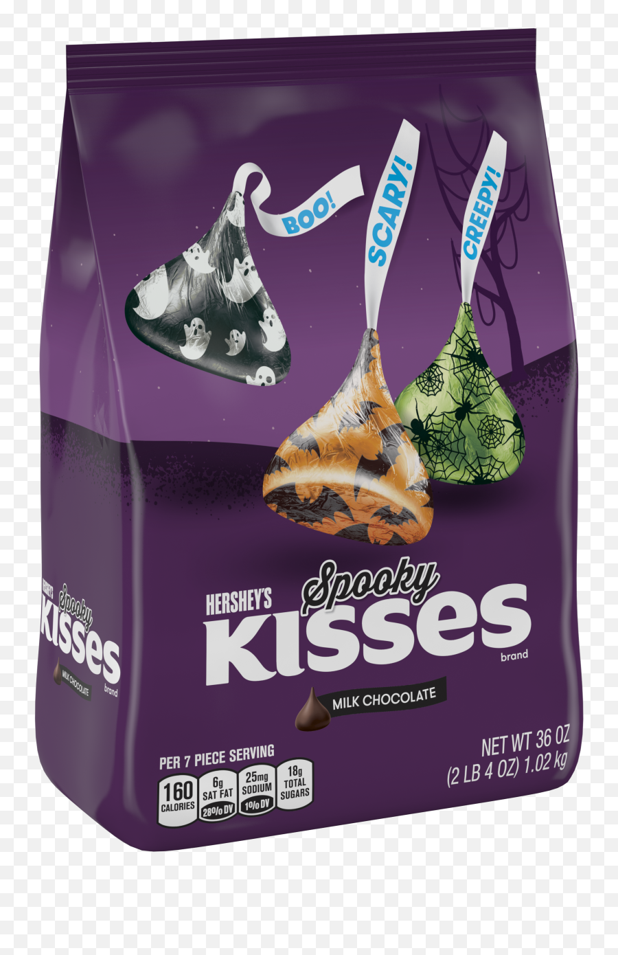 Spooky Hersheyu0027s Kisses - Hersheys Kisses Chocolates 1180ml Hershey Spooky Kisses Png,Hershey's Kisses Logo