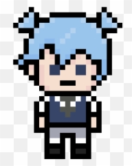 Assassination Classroom X Danganronpa Nagisa Shiota - Pixel Art Smiley Face Png,Koro Sensei Png
