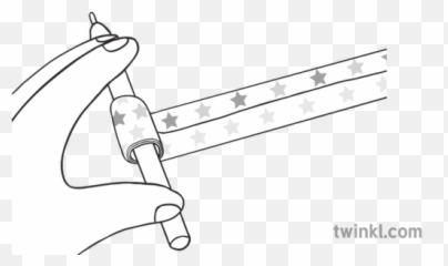 Party Blower Craft Instructions Step Three Black And White - Pupil And png