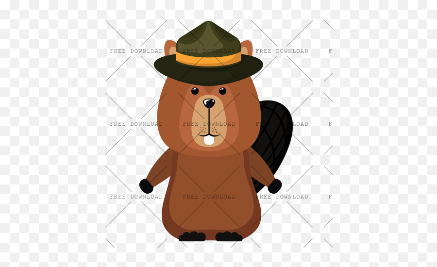 Beaver Png Image With Transparent Background - Photo 392 Cartoon,Fedora Transparent