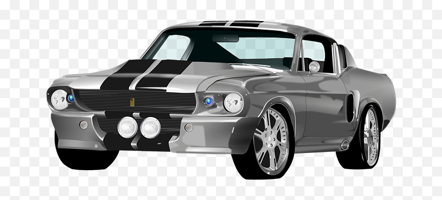 Ford Mustang Racing Car Transparent - Mustang Shelby Gt 500 Eleanor Png,Ford Mustang Png