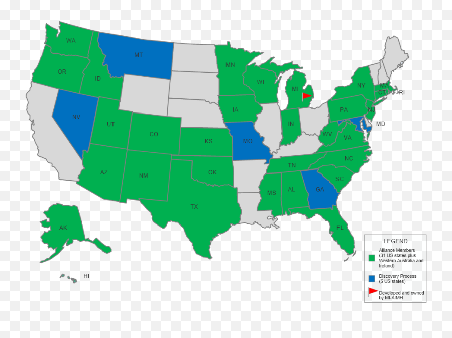 Allianceaimh - Trump 2016 Presidential Election Map Png,Mental Health Png