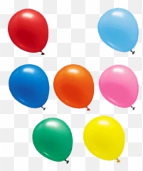 8 Balloons - Different Colors png