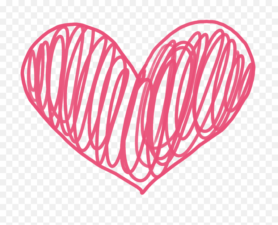 Cute Heart Clipart Png - Transparent Background Doodle Heart Png,Cute Heart Png