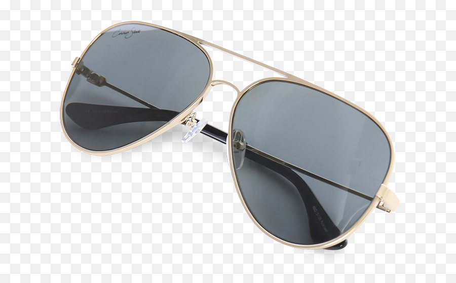 Download Hd Gold Fog Cutter Polarized Aviator Sunglasses - Unisex Png,Aviator Sunglasses Transparent Background