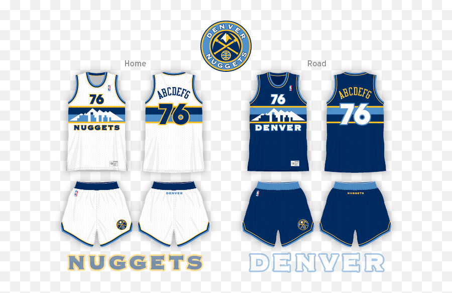 Denver Nuggets Modern Retro Concept - Concepts Chris Nba Jersey Concept Denver Nuggets Png,Denver Nuggets Logo Png