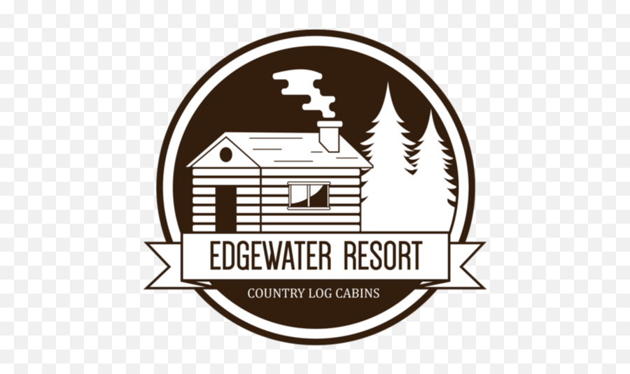 Edgewater Resort Log Cabin Rentals Iron Mountain Michigan - Mountain Cabin Logo Png,Log Cabin Icon