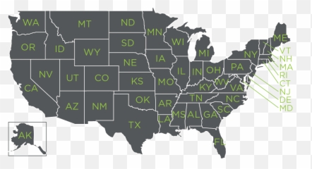 Rural Hospital Sustainability Guidehouse - America Map Black png