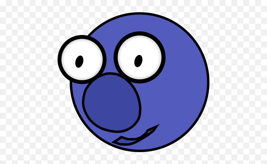 Blueberry With A Face - Clip Art Library Cartoon Blueberry With Face Png,Blueberry Text Icon