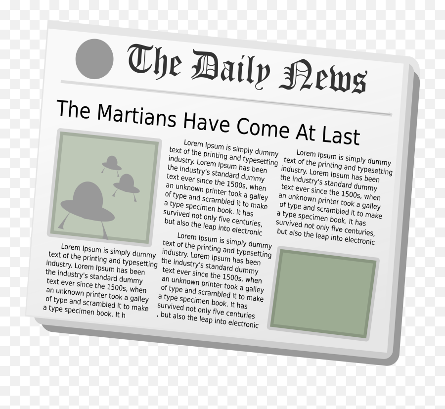 Newspaper Clipart Daily News - Insect Png,News Paper Png
