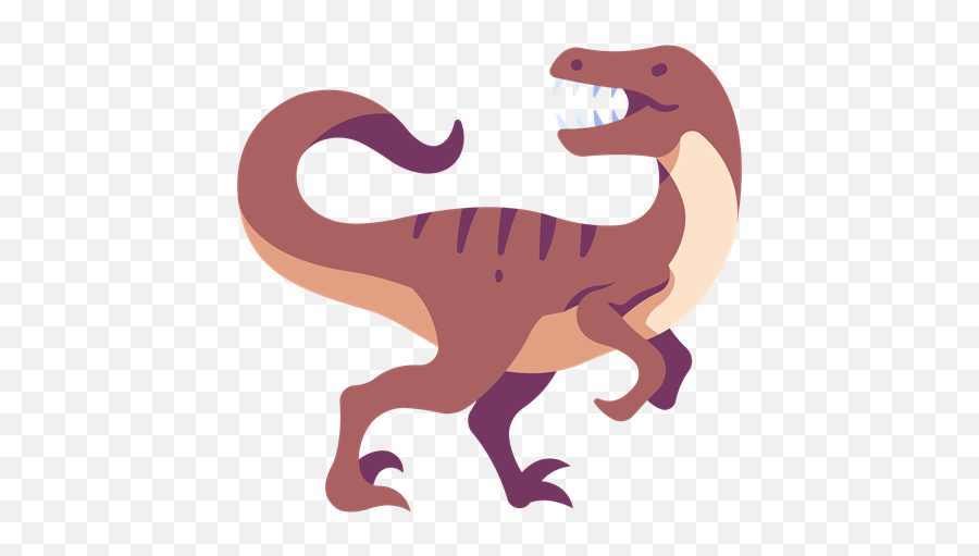 Flat Elociraptor Dinosaurs Icons - Animal Figure Png,Raptor Icon