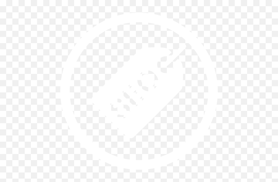 White Seo Tag 3 Icon - Language Png,Seo Icon Png