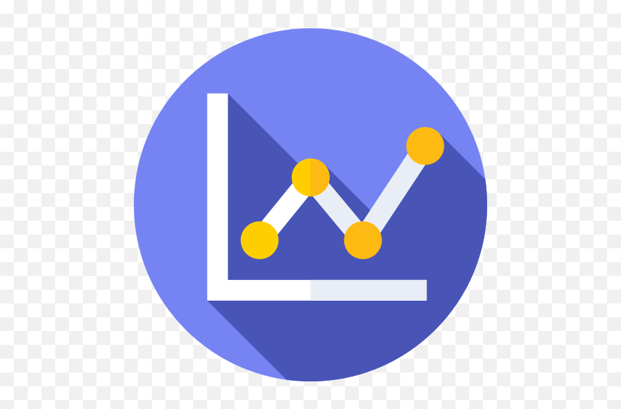 Line Graph - Free Business Icons Icon Circle Line Graph Png,Line Graph Icon