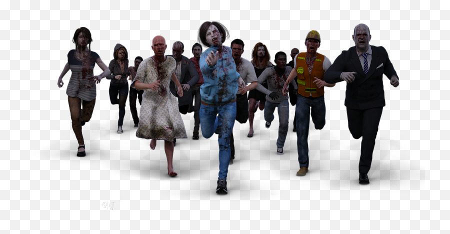 Zombie Horde - Zombie Horde Transparent Background Png,Horde Png