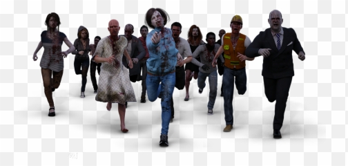 Zombie Horde - Zombie Horde Transparent Background Png,Horde Png