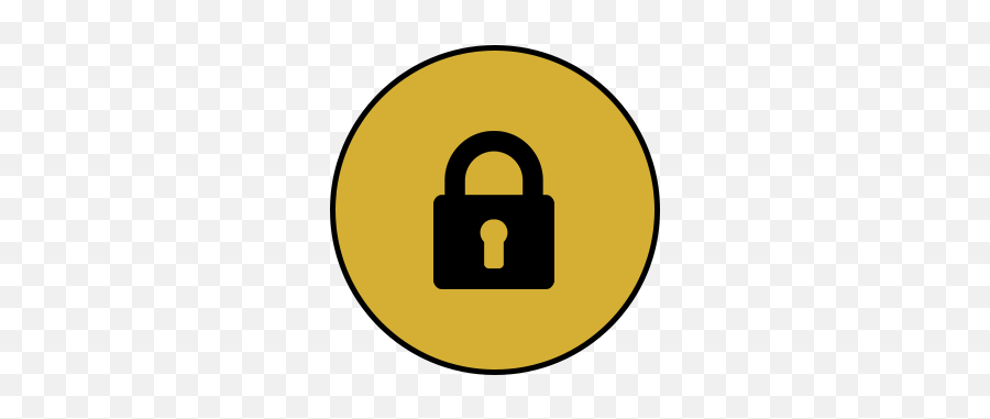Art - Safe Solid Png,Yellow Padlock On Icon