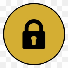 Art - Safe Solid Png,Yellow Padlock On Icon