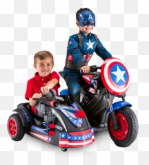 captain america electric ride on motorcycle