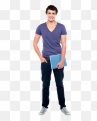 Man Standing Png Picture - Male College Student
