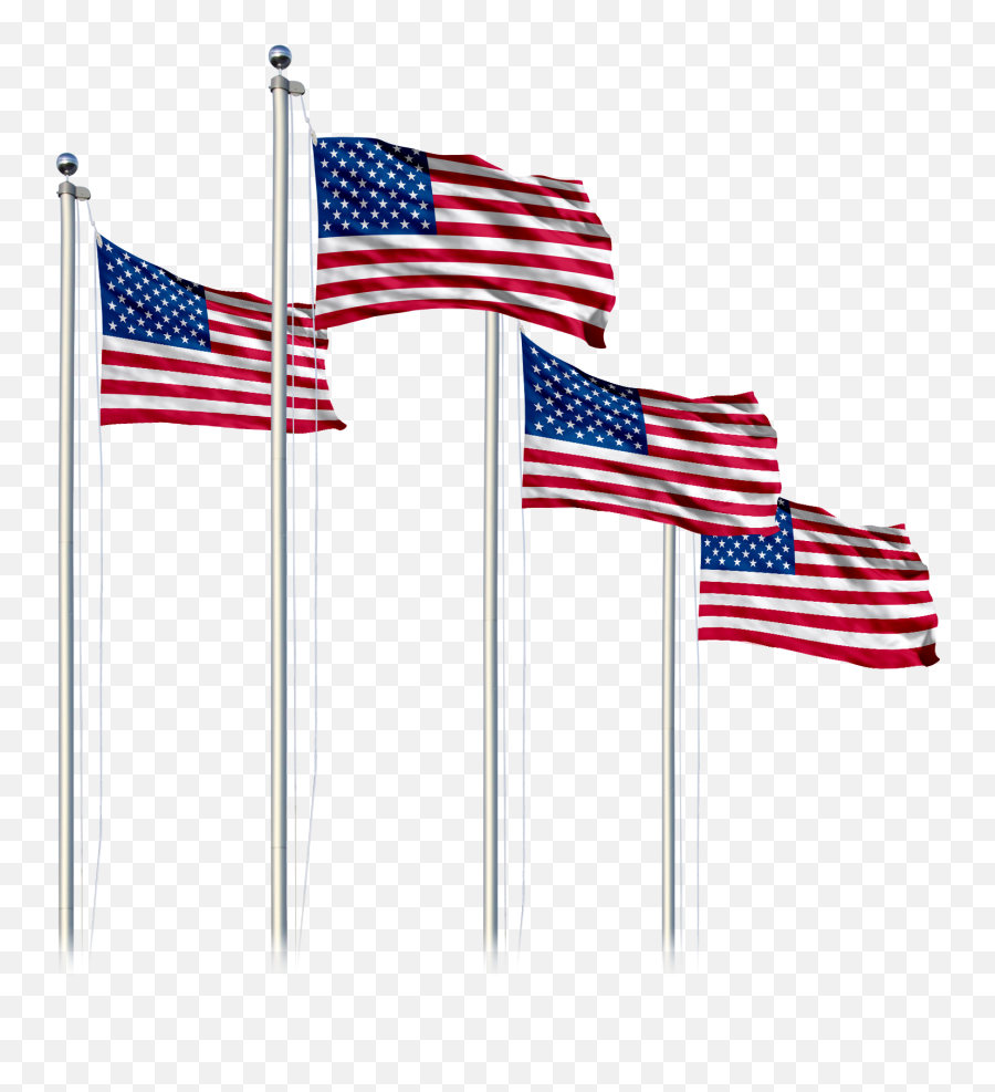 Usa Flag W Optional Flagpole - American Flag Pole Transparent Png,United States Flag Png