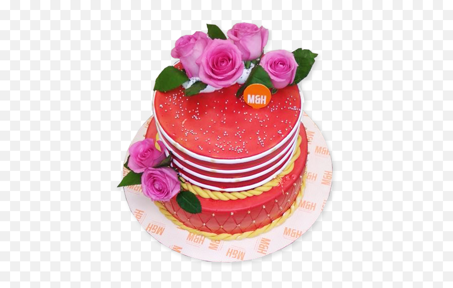 Pink U0026 Red Wedding Cake - Birthday Cake Png,Wedding Cake Png
