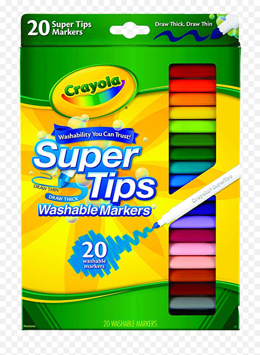 Crayola Super Tip Markers - Jennieu0027s Letters Super Tips Crayola 20 Png,Crayola Png