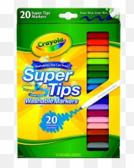 Crayola Super Tip Markers - Jennieu0027s Letters Super Tips Crayola 20 Png,Crayola Png