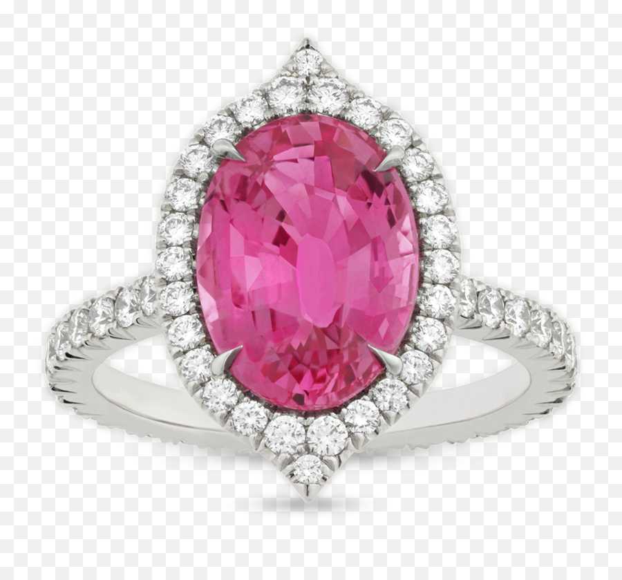 Untreated Pink Sapphire Ring - Sapphire Png,Sapphire Png