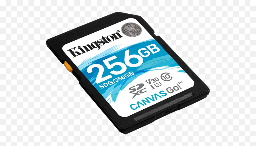 Kingston 256gb Canvas Go Sd Card Readwrite 9045 Mbsec Lifetime Warranty Png