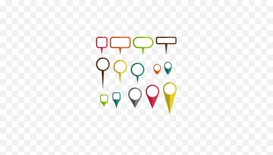 Download Hd Transparent Png Map Pins Icons Vector Pack Free - Map,Pins Png