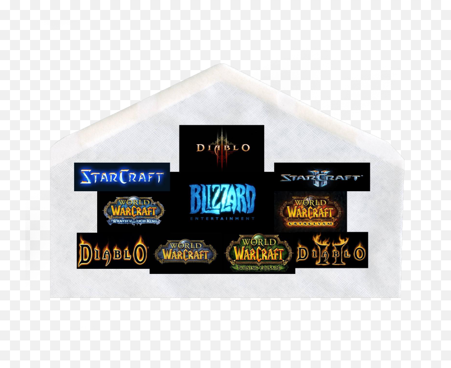 Download Blizzard Logo Collage - World Of Warcraft Cataclysm World Of Warcraft Cataclysm Png,Blizzard Logo Png