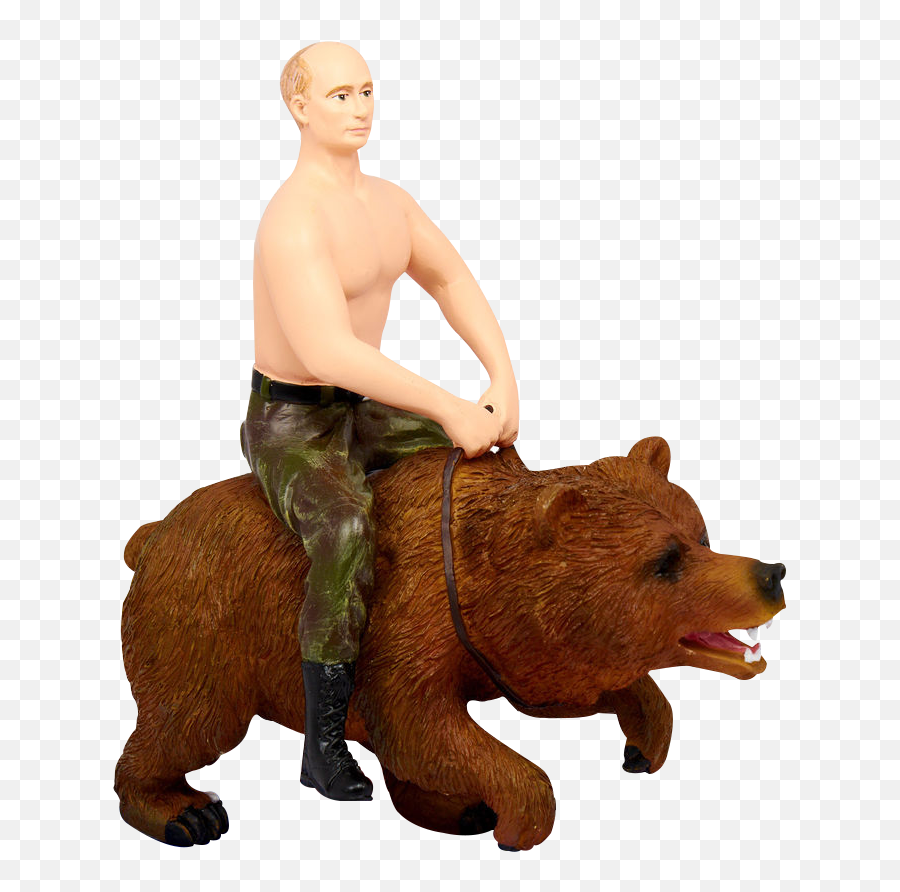 Download Oso Putin 1 - Putin Riding Bear Png,Putin Face Png