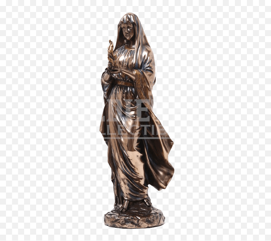 Download Hd Bronze Hestia Statue - Hestia Statue Transparent Png,Greek Statue Png