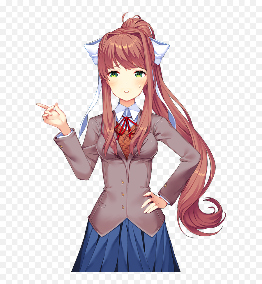 Doki Literature Club Wiki - Doki Doki Literature Club Monika Png,Monika Png